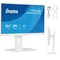 Moniteur blanc iiyama ProLite XUB2293HSU-W7 22" IPS LED 100 Hz 1 ms / HDMI, DisplayPort / Hub USB, HAS