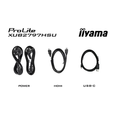 Moniteur blanc iiyama ProLite XUB2797HSU-W2 27" IPS LED 1 ms 100 Hz / HDMI DP / FlickerFree AdaptiveSync
