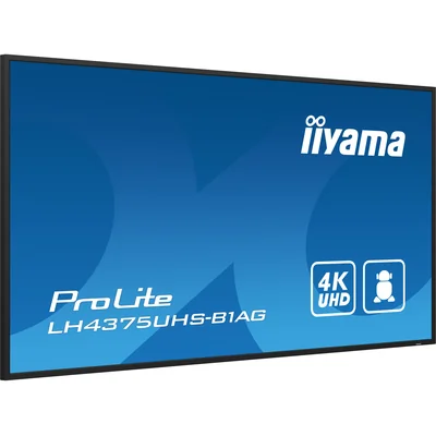 Moniteur d'affichage numérique professionnel iiyama ProLite LH4375UHS-B1AG 43” 4K UHD IPS LED, 24/7, Android, iiSignage²