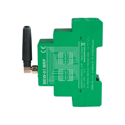 Moniteur de consommation électrique triphasé Wi-Fi pour module d'extension de transformateur 200 A ou 400 A, type : MEW-01, prix public conseillé