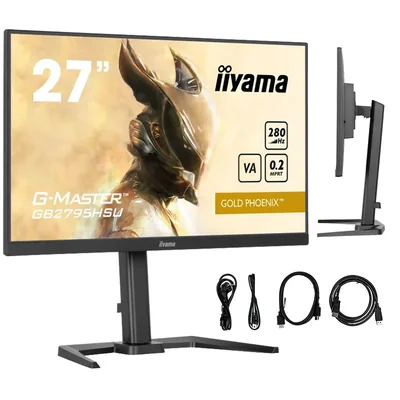Moniteur de jeu iiyama G-MASTER GB2795HSU-B1 Gold Phoenix 27" VA LED 0,2 ms 280 Hz / HDMI DP / HDR FreeSync Premium HAS