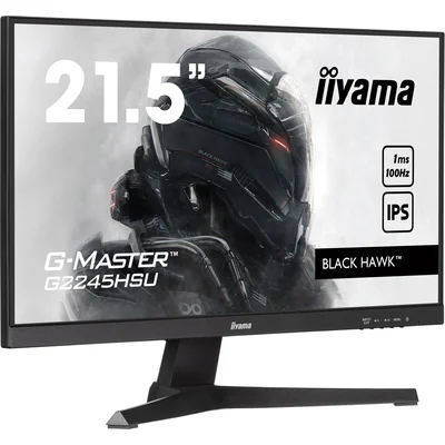 Moniteur iiyama G-Master Black Hawk G2245HSU-B2 22" IPS LED 1 ms 100 Hz / HDMI, DisplayPort, hub USB / FreeSync, FlickerFree