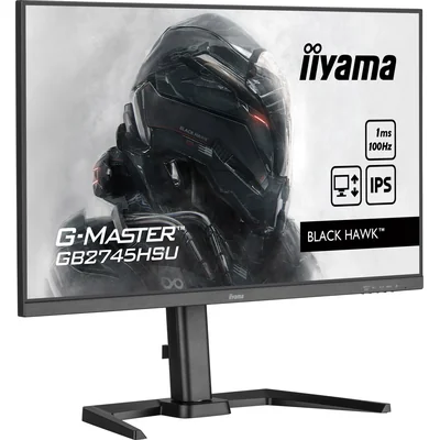 Moniteur iiyama G-Master Black Hawk GB2745HSU-B2 27" IPS LED 1 ms 100 Hz / HDMI, DisplayPort, hub USB / FreeSync, FlickerFree