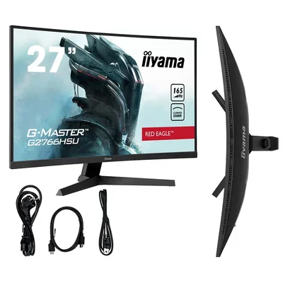 Moniteur iiyama G-Master G2766HSU-B1 RedEagle 27" incurvé VA LED, 1 ms, 165 Hz, HDR, FreeSync Premium, FlickerFree, BlackTuner