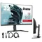 Moniteur iiyama G-Master GCB3280QSU-B2 Red Eagle 32" incurvé VA LED, WQHD, 180 Hz, 0,2 ms, 2 ports HDMI, DP, AdaptiveSync