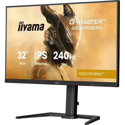 Moniteur iiyama Gold Phoenix GB3290QSU-B1 32" WQHD IPS LED 240 Hz 1 ms USB-C HDMI DP, FreeSync Premium