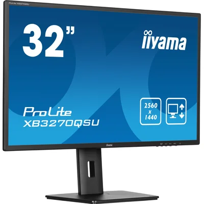 Moniteur iiyama ProLite XB3270QSU-B1 32" IPS LED WQHD 3 ms 100 Hz / 2x HDMI DP / FlickerFree HAS