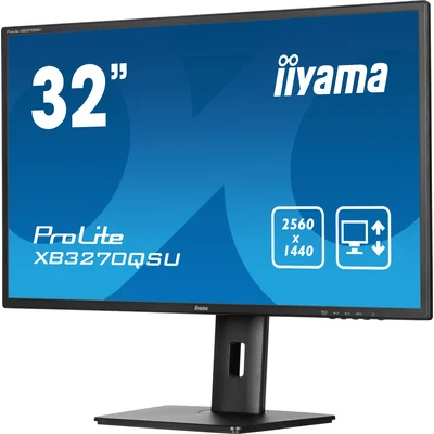 Moniteur iiyama ProLite XB3270QSU-B1 32" IPS LED WQHD 3 ms 100 Hz / 2x HDMI DP / FlickerFree HAS