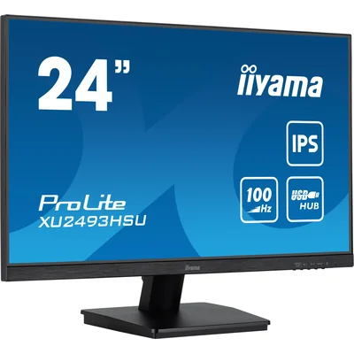 Moniteur iiyama ProLite XU2493HSU-B7 24" IPS LED 100 Hz 1 ms / HDMI, DisplayPort, hub USB / FreeSync, FlickerFree