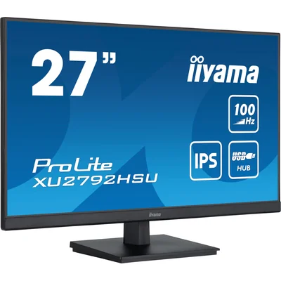 Moniteur iiyama ProLite XU2792HSU-B6 27" IPS LED 100 Hz 0,4 ms / HDMI, DisplayPort, hub USB / Technologie FlickerFree