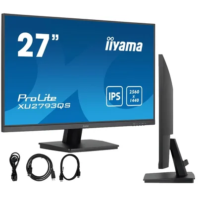 Moniteur iiyama ProLite XU2793QS-B6 27" WQHD IPS LED 100 Hz 1 ms / HDMI, DisplayPort / Technologie anti-scintillement