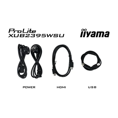 Moniteur iiyama ProLite XUB2395WSU-B5 24" WUXGA IPS LED 16:10 / VGA HDMI DisplayPort / Hub USB