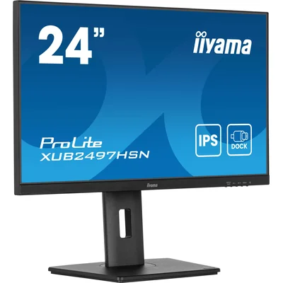 Moniteur iiyama ProLite XUB2497HSN-B2 24" IPS LED 1 ms 100 Hz / HDMI DP / Station d'accueil USB-C intégrée, FlickerFree