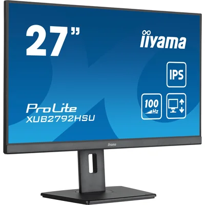 Moniteur iiyama ProLite XUB2792HSU-B6 27" IPS LED 100 Hz 0,4 ms / HDMI, DisplayPort, hub USB / Technologie FlickerFree