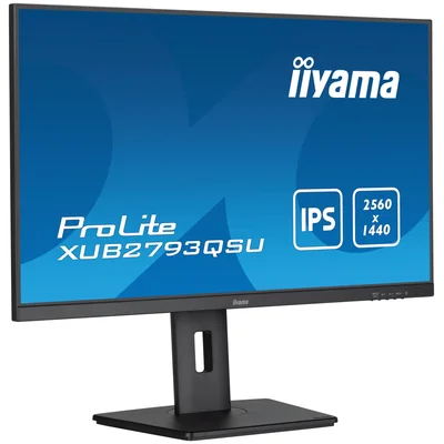 Moniteur iiyama ProLite XUB2793QSU-B7 27" IPS WQHD IPS LED 100 Hz 1 ms / HDMI, DisplayPort / Hub USB