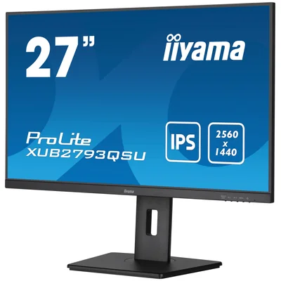 Moniteur iiyama ProLite XUB2793QSU-B7 27" IPS WQHD IPS LED 100 Hz 1 ms / HDMI, DisplayPort / Hub USB