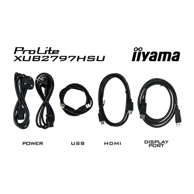 Moniteur iiyama ProLite XUB2797HSU-B2 27" IPS LED 1 ms 100 Hz / HDMI DP Hub USB / FlickerFree AdaptiveSync