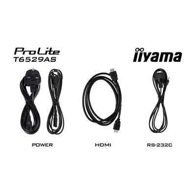 Moniteur interactif iiyama ProLite T6529AS-B1AG 65" 4K VA LED, USB-C, WiFi, LAN, eShare, iiShare