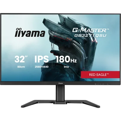 Moniteur premium iiyama G-Master Red Eagle GB3271QSU-B2 WQHD IPS 180 Hz 1 ms FreeSync, 2 ports HDMI, 2 ports USB-C et DP