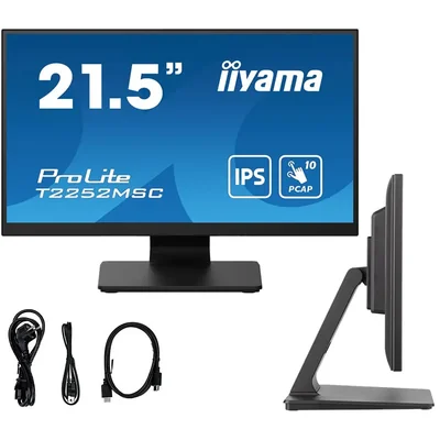 Moniteur tactile iiyama ProLite T2252MSC-B2 22'' FULL HD LED IPS /HDMI, DP/ Haut-parleurs