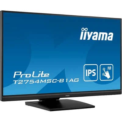 Moniteur tactile iiyama ProLite T2754MSC-B1AG 27" IPS, FullHD, antireflet, VGA, HDMI, capacitif