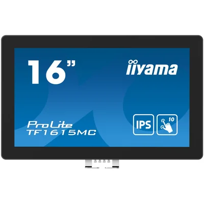 Moniteur tactile intégré 16 pouces iiyama ProLite TF1615MC-B1 FHD IPS /VGA HDMI DP/ IP65