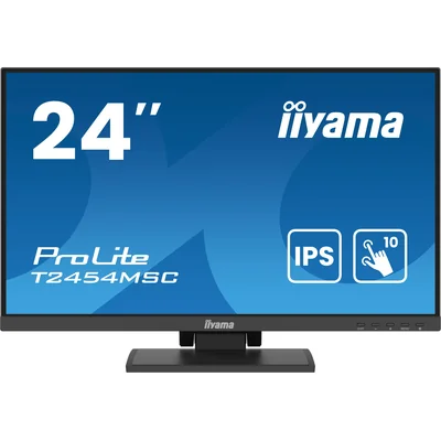 Moniteur tactile IPS LED 24" Iiyama ProLite T2454MSC-B2AG / HDMI, DP, haut-parleurs / avec revêtement antireflet