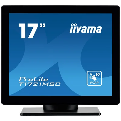 Moniteur tactile LED TN 17" Iiyama ProLite T1721MSC-B2, format 5:4, VGA, HDMI, haut-parleurs, IPX3