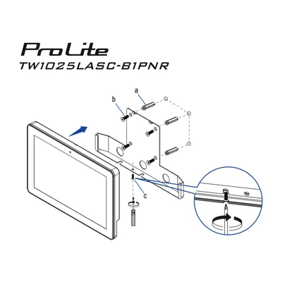 Monitor Android iiyama ProLite TW1025LASC-B1PNR de 10", PoE, cámara, altavoces, NFC/RFID y tira LED RGB