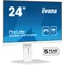 Monitor bianco iiyama ProLite XUB2497HSN-W2 24" IPS LED 1ms 100Hz /HDMI DP/Docking station USB-C integrata, FlickerFree