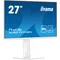 Monitor bianco iiyama ProLite XUB2797HSN-W2 27" IPS LED 1ms 100Hz /HDMI DP/ Docking station USB-C integrata, LAN, FlickerFree