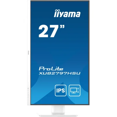 Monitor bianco iiyama ProLite XUB2797HSU-W2 27" IPS LED 1ms 100Hz /HDMI DP/ FlickerFree AdaptiveSync
