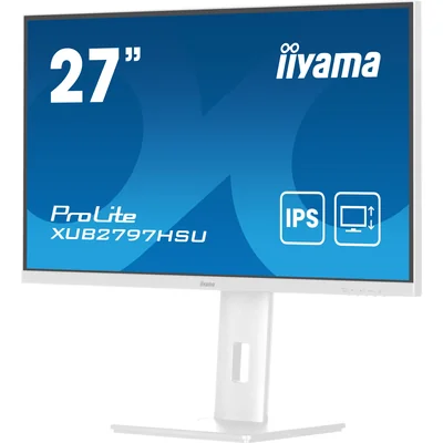 Monitor bianco iiyama ProLite XUB2797HSU-W2 27" IPS LED 1ms 100Hz /HDMI DP/ FlickerFree AdaptiveSync