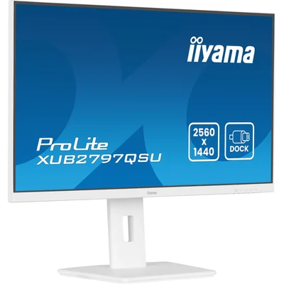 Monitor bianco iiyama ProLite XUB2797QSU-W2 27" IPS LED WQHD 1ms 100Hz /HDMI DP/ FlickerFree AdaptiveSync