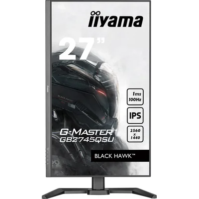 Monitor Black Hawk iiyama G-Master GB2745QSU-B2 de 27" WQHD IPS LED 100 Hz 1 ms / HDMI DisplayPort/concentrador USB sin parpadeo