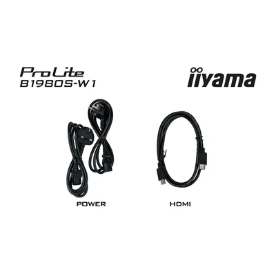 Monitor blanco iiyama ProLite B1980S-W1 19" TN LED 5:4 1280x1024, HAS, HDMI, DP, Altavoces