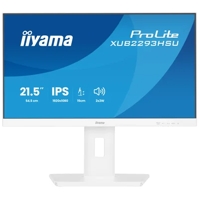 Monitor blanco iiyama ProLite XUB2293HSU-W7 22" IPS LED 100Hz 1ms /HDMI, DisplayPort/ Hub USB, HAS