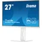 Monitor blanco iiyama ProLite XUB2797HSN-W2 de 27" IPS LED, 1 ms, 100 Hz, HDMI, puerto USB-C integrado, LAN, sin parpadeo