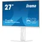 Monitor blanco iiyama ProLite XUB2797HSN-W2 de 27" IPS LED, 1 ms, 100 Hz, HDMI, puerto USB-C integrado, LAN, sin parpadeo