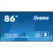 Monitor de señalización digital profesional iiyama ProLite LH8675UHS-B1AG 86” 4K UHD IPS LED, 24/7, Android, iiSignage²