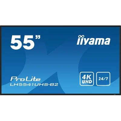 Monitor DigitalSignage iiyama ProLite LH5541UHS-B2 55" IPS LED 4K /HDMI, VGA, USB/ LAN,Głośniki, 24/7