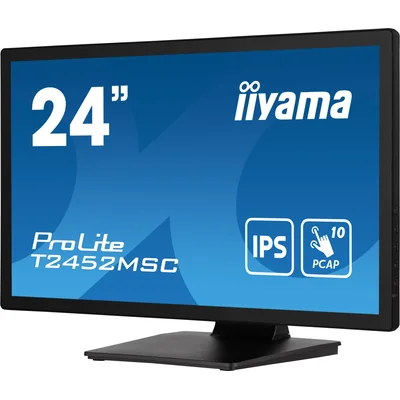 Monitor dotykowy iiyama ProLite T2452MSC-B1 24" IPS LED 10 punktów dotyku /HDMI, DisplayPort/ Głośniki