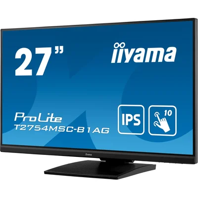Monitor dotykowy iiyama ProLite T2754MSC-B1AG 27" IPS, FullHD, Antyrefleks, VGA, HDMI, Pojemnościowy