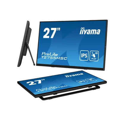 Monitor dotykowy iiyama ProLite T2755MSC-B1 27" IPS LED /HDMI, DisplayPort/ Głośniki, Powłoka NANO