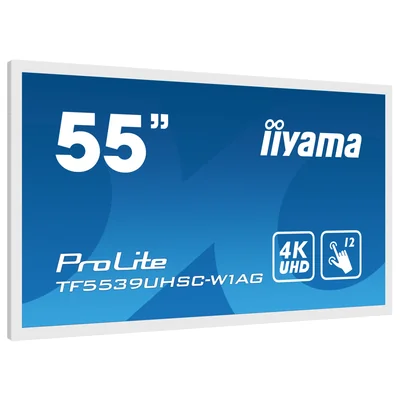 Monitor dotykowy iiyama ProLite TF5539UHSC-W1AG 55" 4K Open Frame PCAP, IPS, 24/7, Biały