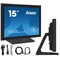 Monitor dotykowy POS iiyama T1532MSC-B1S 15" 4:3 /VGA HDMI DP/ IP43, Głośniki
