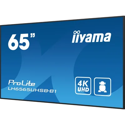 Monitor DS iiyama ProLite LH6565UHSB-B1 65" 4K IPS LED, 24/7, CMS iisignage2, Android11, Eshare, 800cd, WiFi, Lan, HDMI, DP