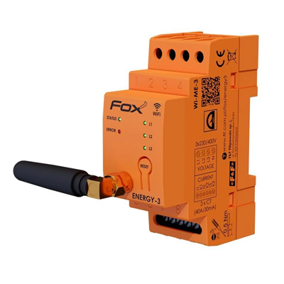 Монітор електроенергії WI-FI 3F+N, FOX ENERGY 3 WI-MEF3 200A