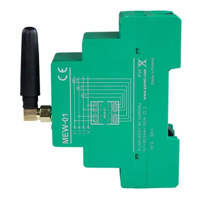 Monitor energii elektrycznej WI-FI 3F+N 230/400V AC 100A 1,5W