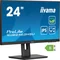 Monitor iiyama ECO ProLite XUB2463HSU-B1 de 24" IPS LED 100 Hz / HDMI DisplayPort/ concentrador USB, HAS, Eye Safe, Eye Comfort
